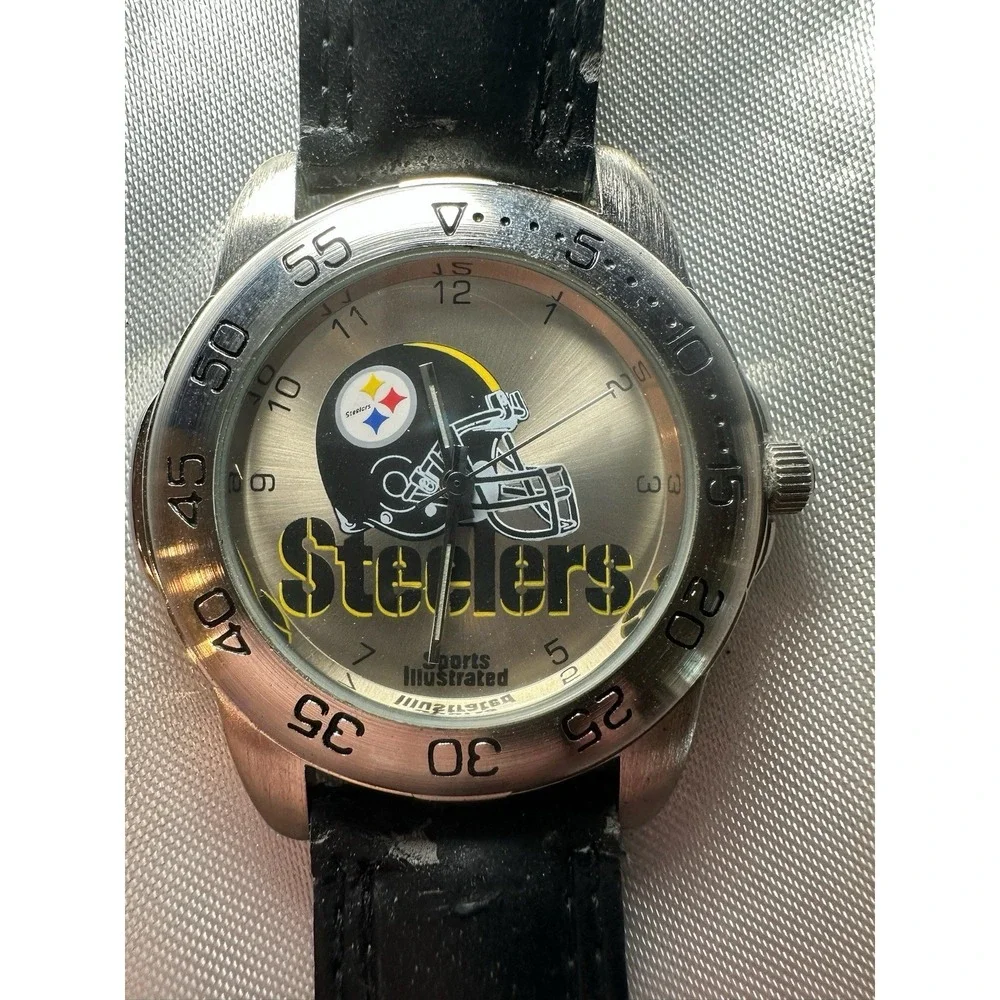 VTG Pittsburgh Steelers Sports Illustrated 1998 NFL Stainless New Battery 3/2026
